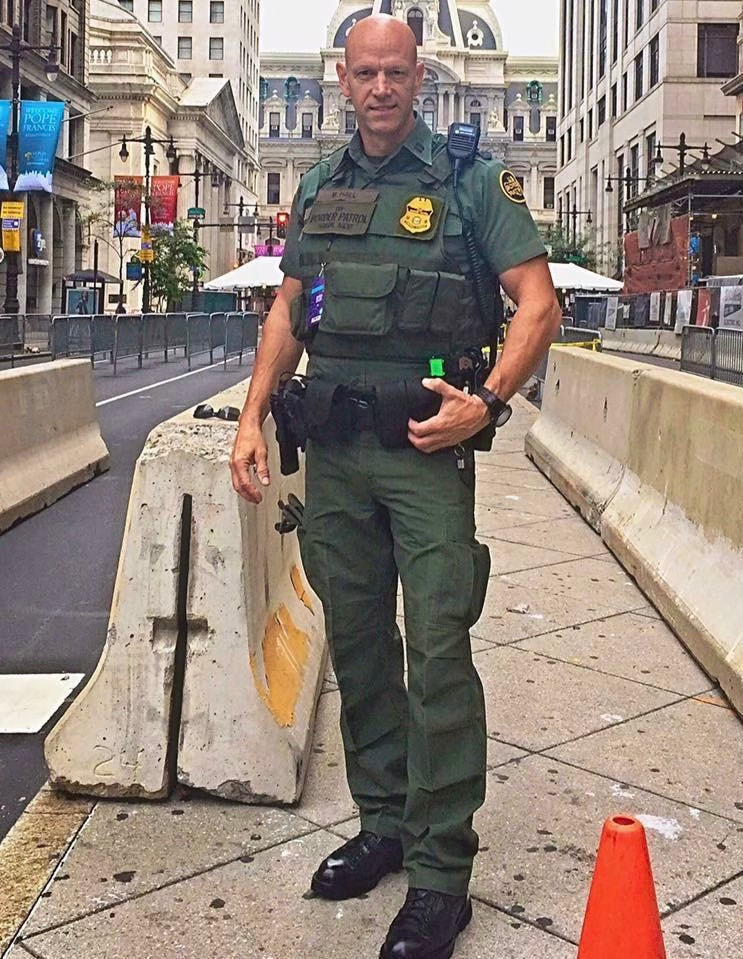 2015 - Supervisory Border Patrol Agent Mark Hall while on detail in Philadelphia to provide security during a Papal visit.