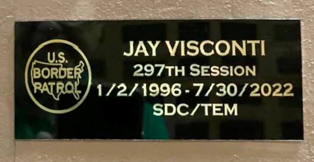 Jay Visconti Border Patrol Museum Donation Brick
