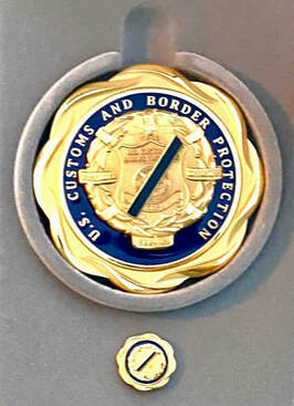 The recently introduced CBP Survivor Medallion and lapel pin are bestowed upon families of fallen CBP personnel to honor their memory.