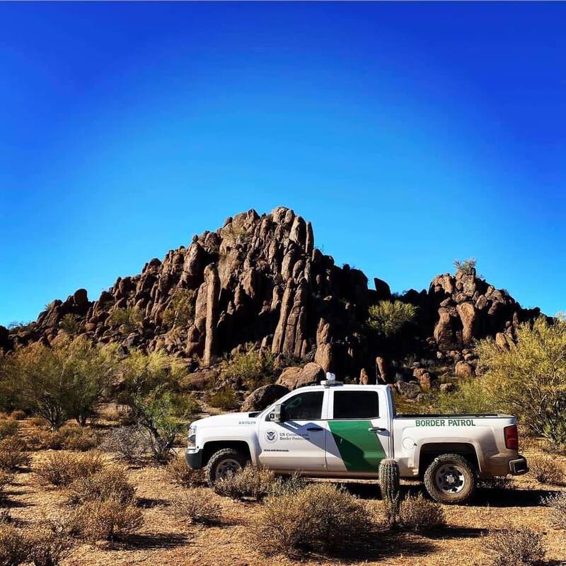 Border Patrol USBP miscellaneous modern pickup truck desert mountains
