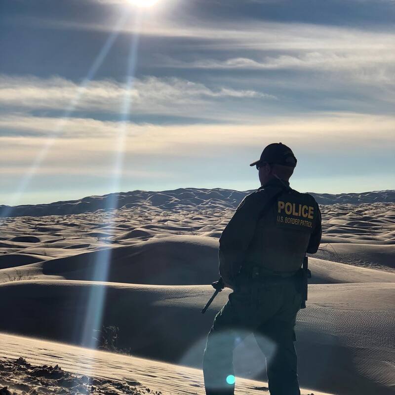 Border Patrol USBP miscellaneous modern agent rifle sand dunes hot sun
