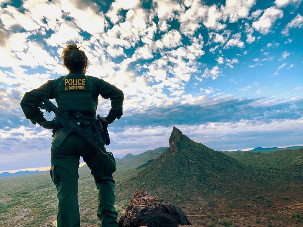 Border Patrol USBP miscellaneous modern female agent watch green mountains