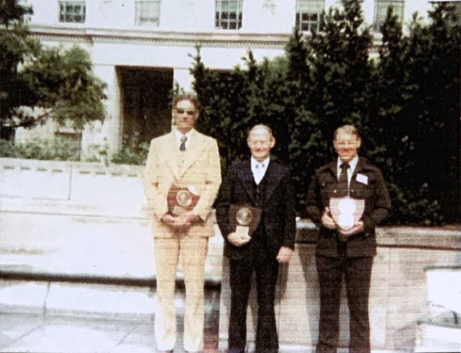 Kenneth D. Crockett, Larry M. Herbert, and William A. McIver, Newton-Azrak Award recipients