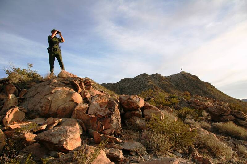 Border Patrol USBP miscellaneous modern bins binoculars mountains.
