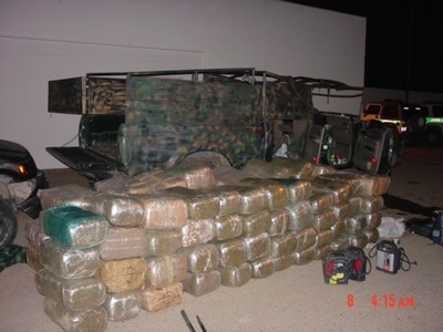 Border Patrol USBP miscellaneous modern drug smuggling seizure 