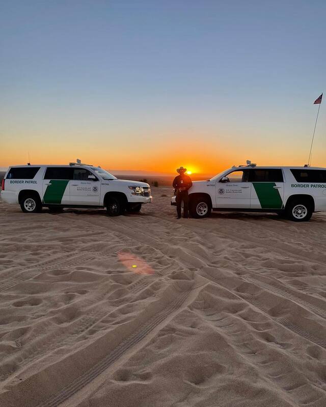 Border Patrol USBP miscellaneous modern vehicle agents sunset