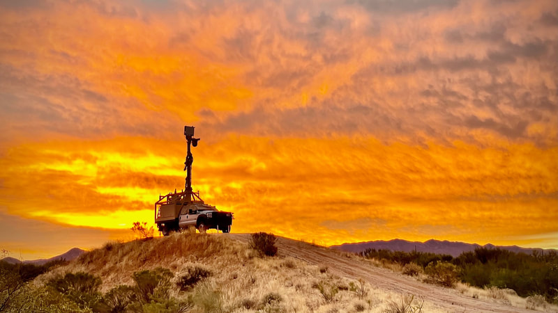 Border Patrol USBP miscellaneous modern scope truck mountain top sunset
