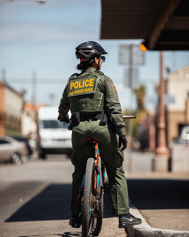 Border Patrol USBP miscellaneous modern female agent bike patrol