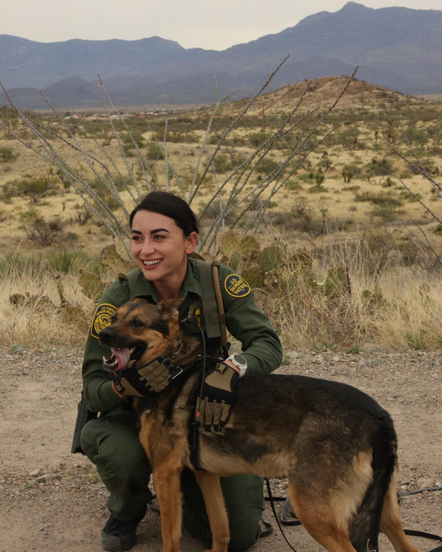 Border Patrol USBP miscellaneous modern female canine k9 agent dog