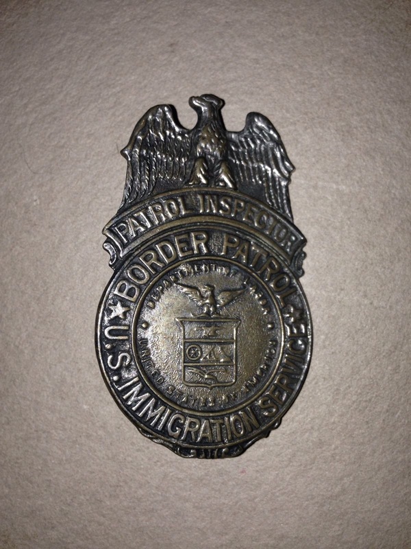 CBP Officer Mini Badge Retractable ID Holder Reel