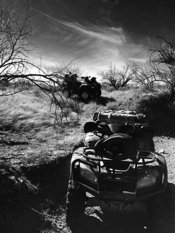 Border Patrol USBP miscellaneous modern black and white ATV