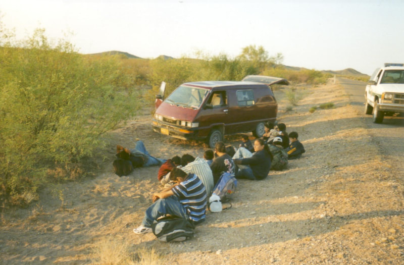 Border Patrol USBP miscellaneous modern crash aliens smuggling load arrested