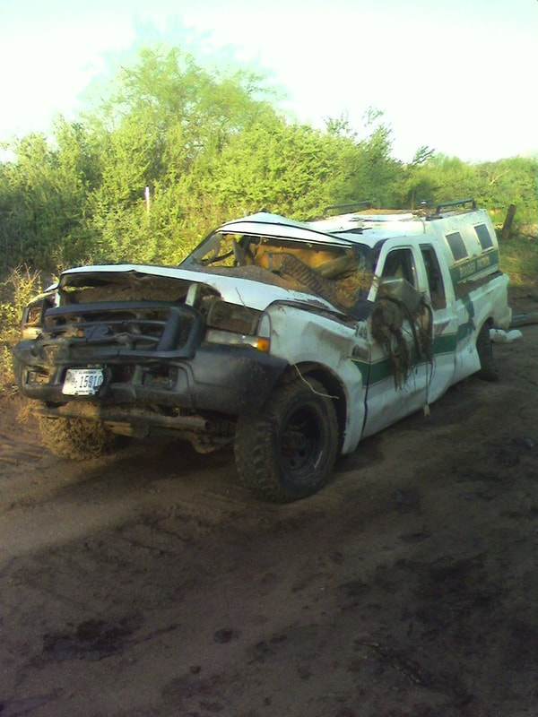 Border Patrol USBP miscellaneous modern crash wrecked vehicle