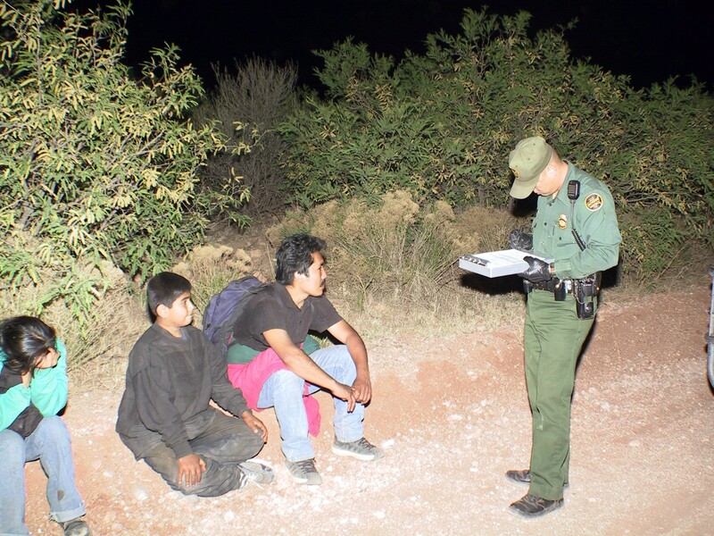 Border Patrol USBP miscellaneous modern agent interviewing arrest aliens
