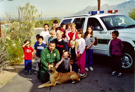 Border Patrol USBP CBP k9 school kids