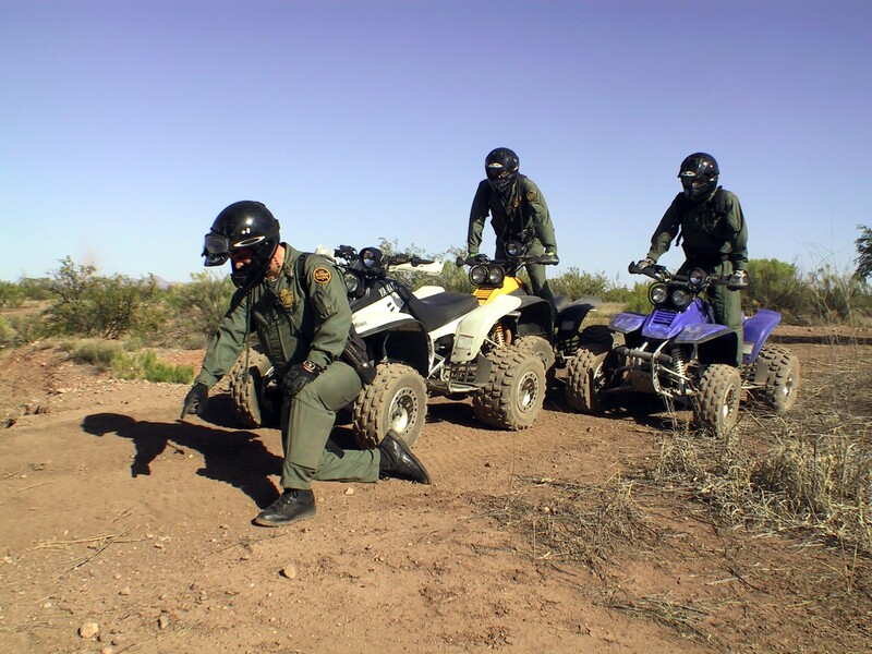 Border Patrol USBP miscellaneous modern ATV agents check for sign