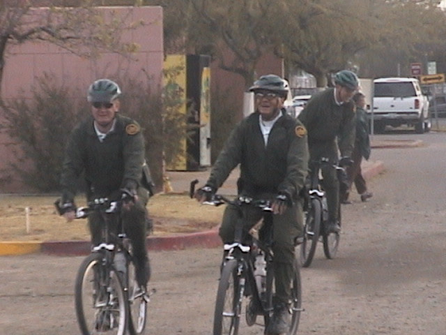 Border Patrol USBP miscellaneous modern three bike patrol agents in the city