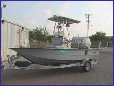 Border Patrol USBP miscellaneous modern  one boat on a trailer