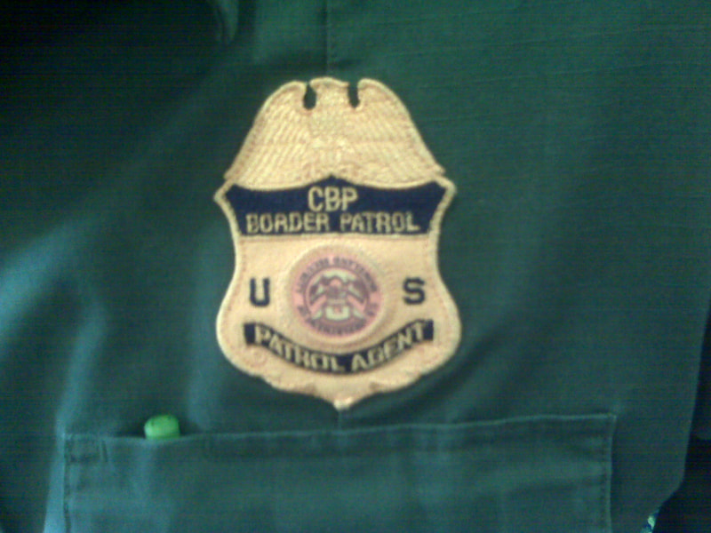 Border Patrol USBP miscellaneous modern cloth badge with upside own seal