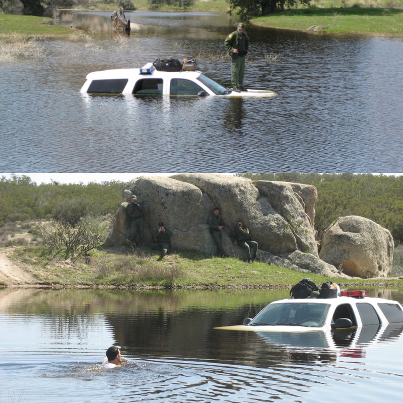 Border Patrol vehicles are not recommended for amphibious use.