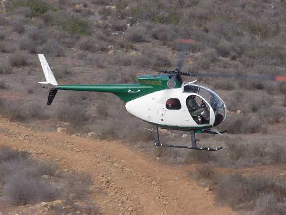 A U.S. Border Patrol OH-6