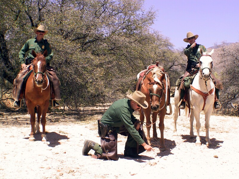 Border Patrol USBP miscellaneous modern horse patrol checking sign 