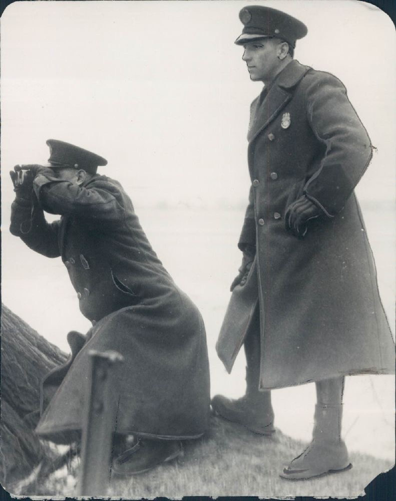 Above are two Border Patrol Inspectors from the 1930s wearing Pershing hats.