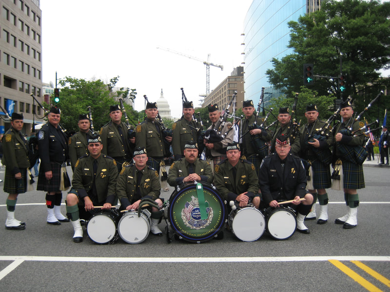Border Patrol USBP miscellaneous modern Police Week Pipes Drums P&D 2008 cliff Clifford Gill 