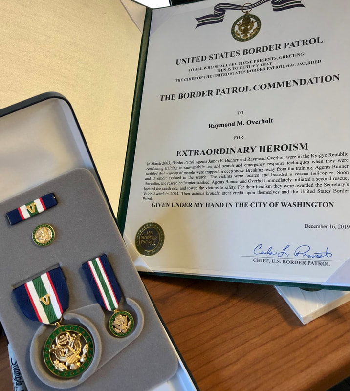 USBP Commendation Medal set for extraordinary heroism for  Raymond Overholt