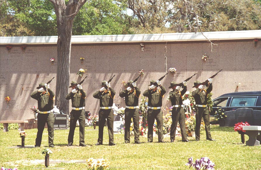 2001 - Laredo Sector Honor Guard at the funeral for Border Patrol Agent Jason Panides