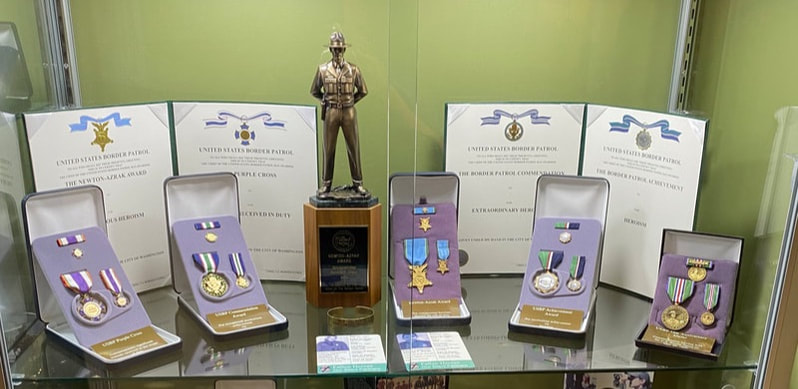 USBP Honorary Awards Display at Border Patrol HQ