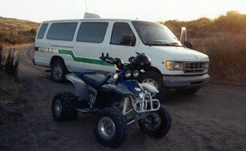 Border Patrol USBP miscellaneous modern ATV and a transport van