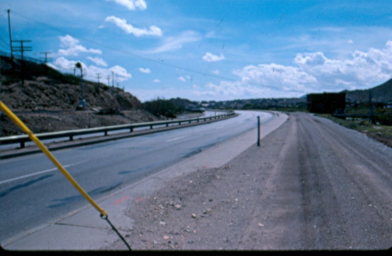 USBP Border Patrol photographs 1970-1990 watching a roadway