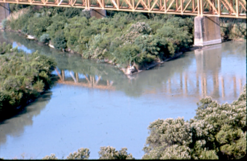 USBP Border Patrol photographs 1970-1990 railroad bridge in Laredo