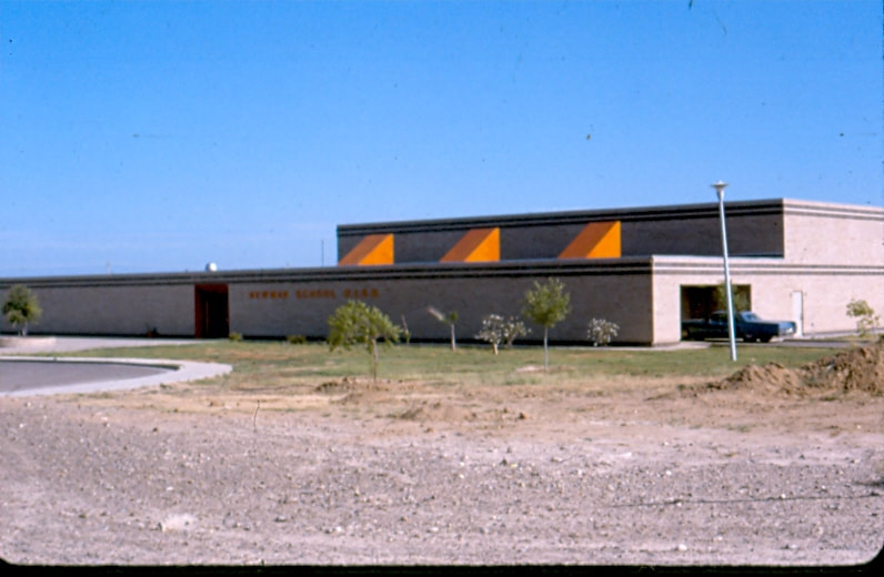 USBP Border Patrol photographs 1970-1990a school in Laredo