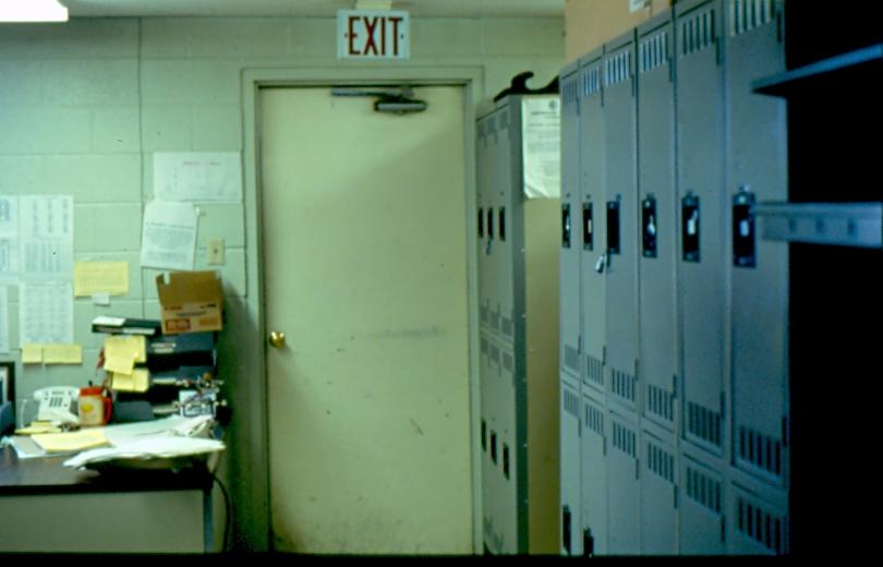 USBP Border Patrol photographs 1970-1990 lockers at a station
