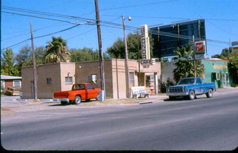 USBP Border Patrol photographs 1970-1990 restaurant in Laredo