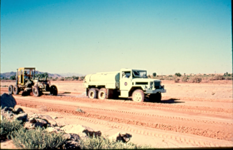 USBP Border Patrol photographs 1970-1990 sea foam green water truck