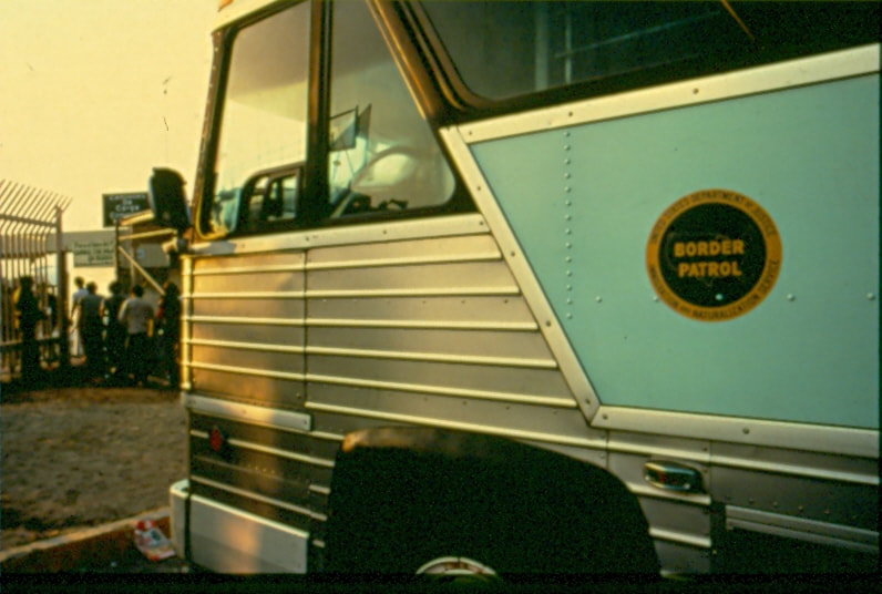 USBP Border Patrol photographs 1970-1990 old transport bus