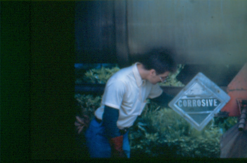 USBP Border Patrol photographs 1970-1990 man checking plants
