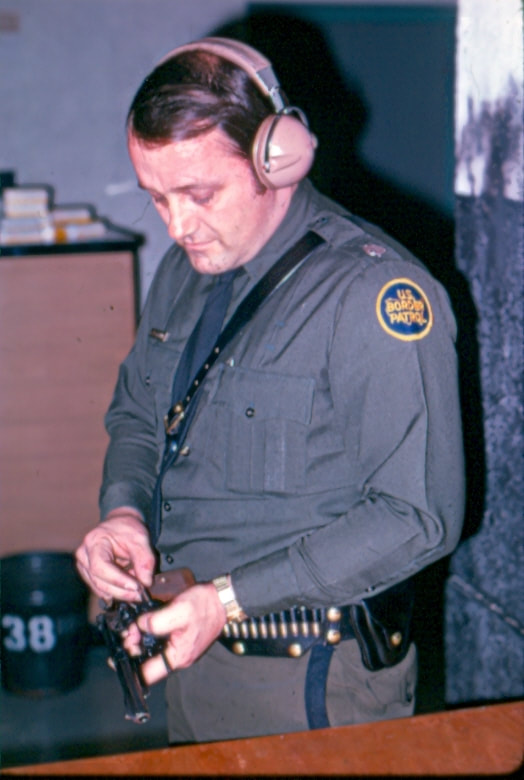 USBP Border Patrol photographs 1970-1990 supervisor in a dress uniform