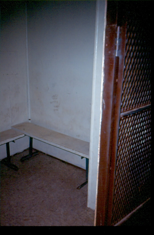 USBP Border Patrol photographs 1970-1990 inside of a holding cell
