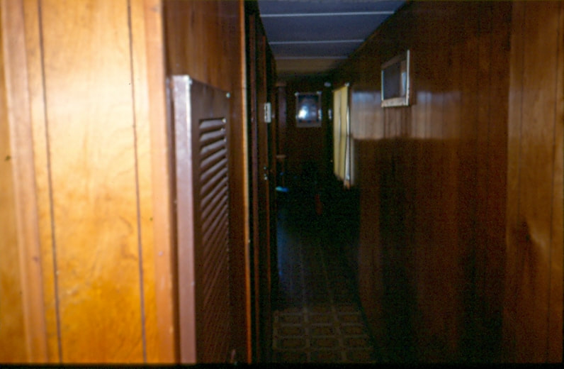 USBP Border Patrol photographs 1970-1990 office hallway at a station