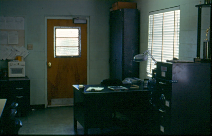 USBP Border Patrol photographs 1970-1990 office at a station