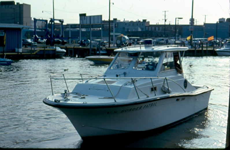 USBP Border Patrol photographs 1970-1990 boat