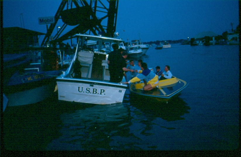 USBP Border Patrol photographs 1970-1990 boat patrol