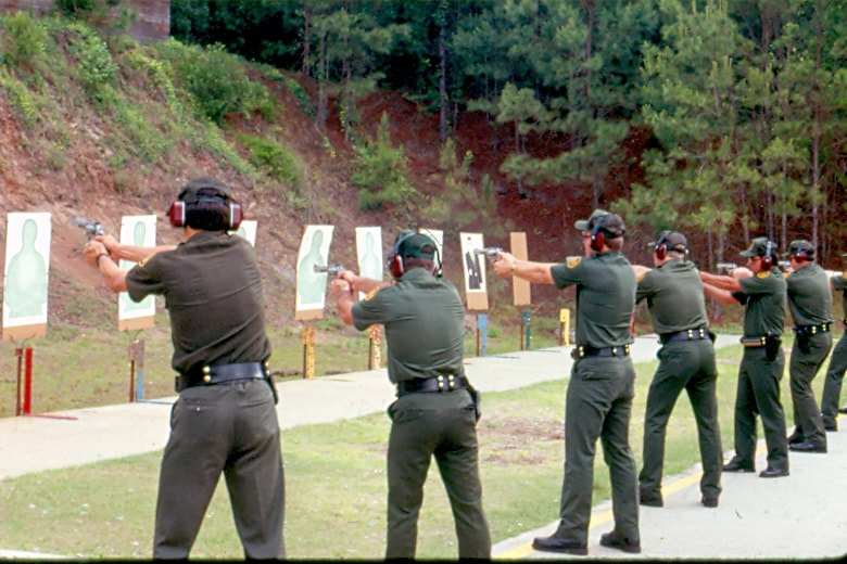 USBP Border Patrol photographs 1970-1990 shooting range