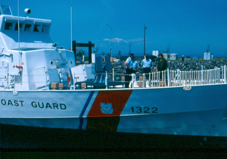 USBP Border Patrol photographs 1970-1990  Coast Guard ship