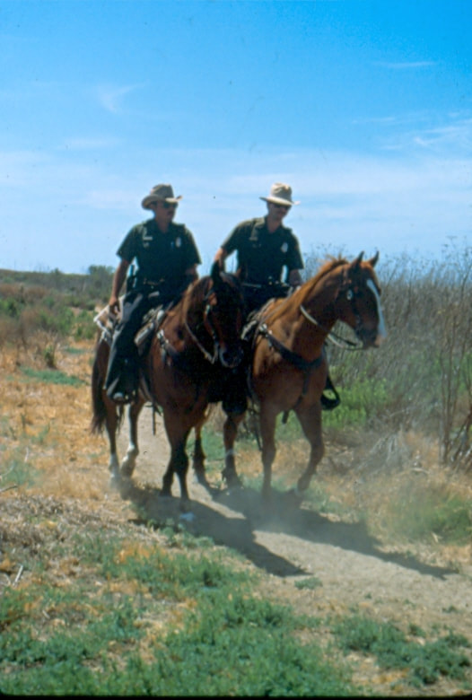 USBP Border Patrol photographs 1970-1990  to horse patrol agents