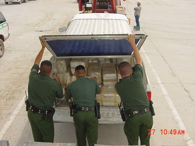 Border Patrol USBP CBP  concealment methods dope load marijuana narcotics
